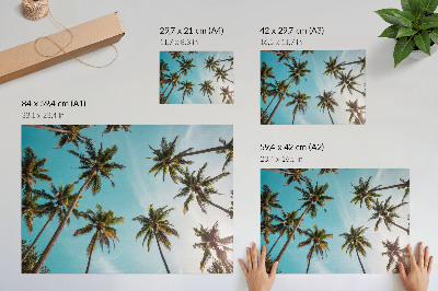 Plakát s texturou plátna ve stylu Exotická nálada