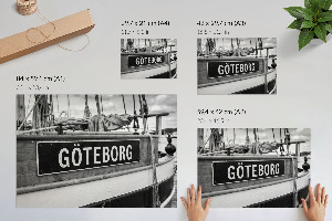 Stylový plakát na zeď Lodž Göteborg