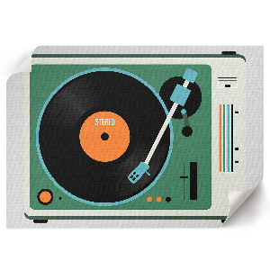 Dekorativní plakát Retro gramofon