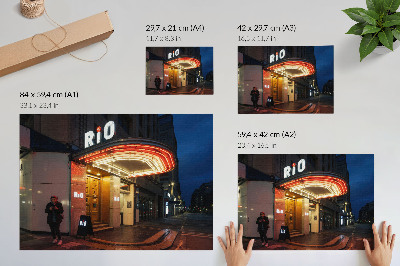 Prémiový nástěnný plakát „Kino v Riu