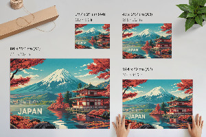 Prémiový nástěnný plakát s motivem japonské krajiny