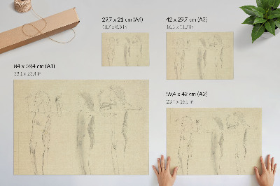 Plakát s texturou plátna Studium na den