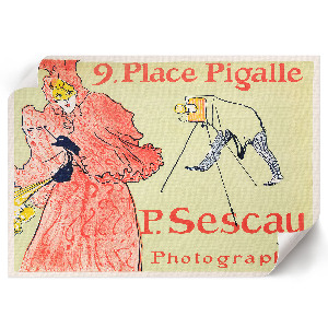 Dekorativní nástěnný plakát „Fotograf Sescau“
