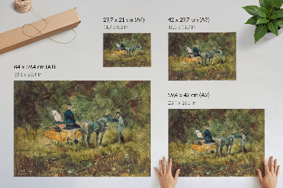 Plakát s texturou plátna