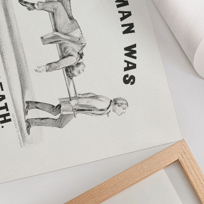 Plakát s texturou plátna „Mluvil se smrtí”