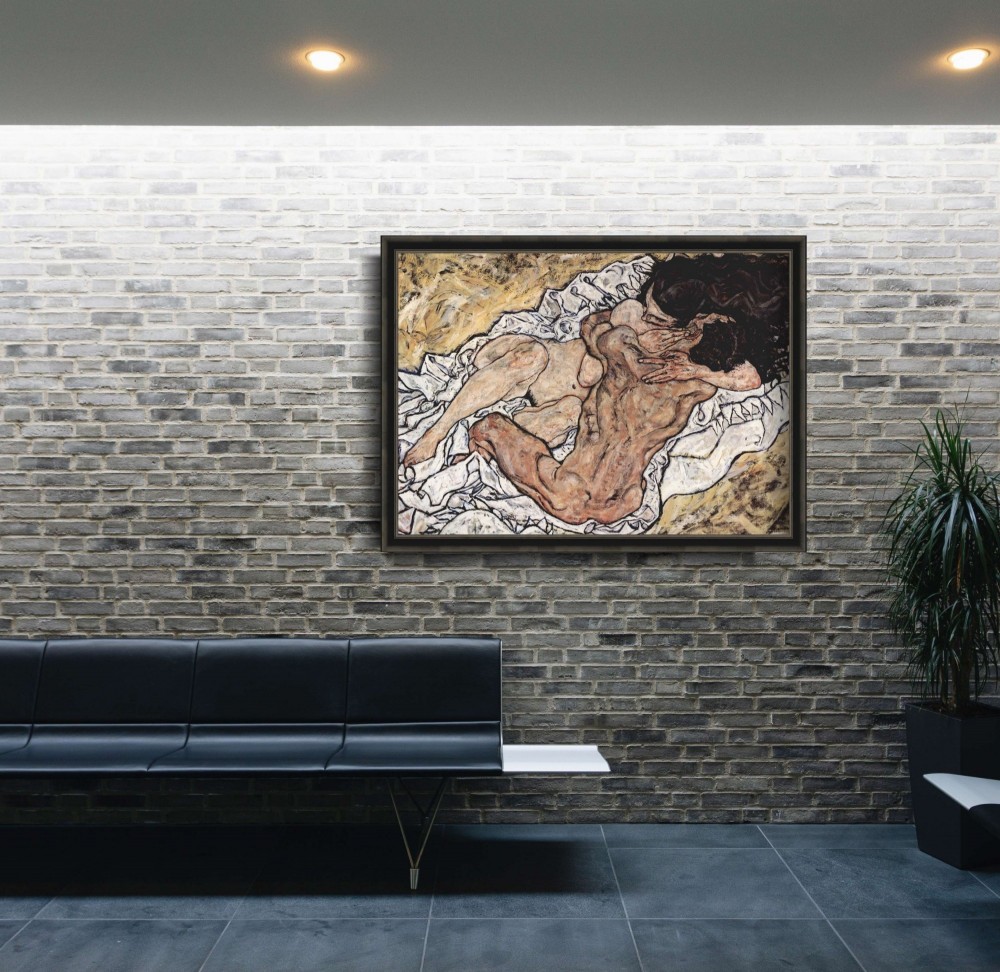 egon schiele objímá